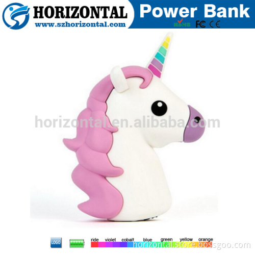 New product wholesale Unicorn delicate Portable power bank 2600mah